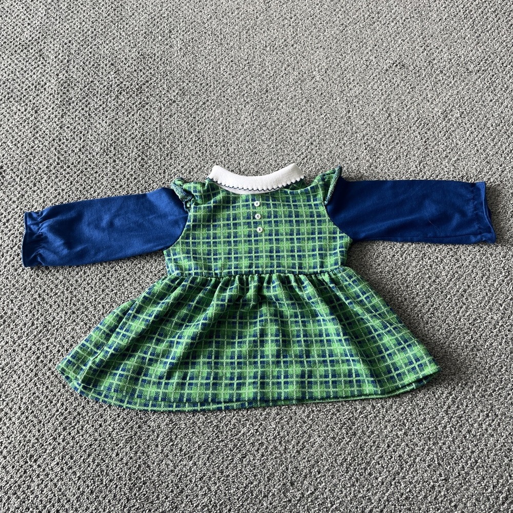 Vintage Health Tex 1980's. Health-Tex Green Plaid Dress. 3T